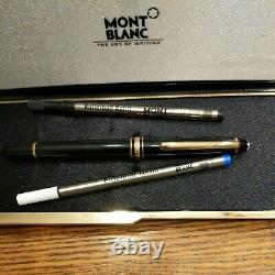 MONTBLANC Meisterstuck Gold Trim Rollerball Pen with 2 Refills