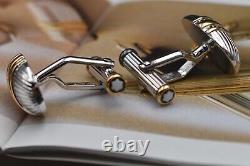 MONTBLANC Meisterstuck Jewellery Solitaire Oval Cufflinks. 925 Sterling Silver
