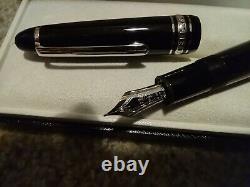 MONTBLANC Meisterstuck Le-Grand 146P Platinum 146 FINE Fountain Pen BONUS Ink