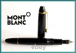 MONTBLANC Meisterstuck Le Grand Fountain Pen 146, Nib 14k Gold MEDIUM Serviced