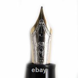 MONTBLANC Meisterstuck No. 146 White Star M Nib 14K Fountain Pen Black Gold M