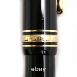 MONTBLANC Meisterstuck No. 146 White Star M Nib 14K Fountain Pen Black Gold M