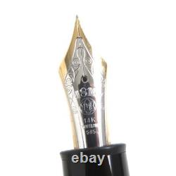 MONTBLANC Meisterstuck No. 149 White Star Nib 14K Fountain Pen Black Gold EF N