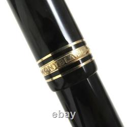 MONTBLANC Meisterstuck No. 149 White Star Nib 14K Fountain Pen Black Gold EF N