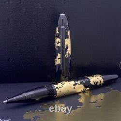 MONTBLANC Meisterstuck Solitaire Gold Leaf Rollerbal Pen 119689 New