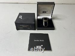 MONTBLANC Meisterstuck Solitaire Gold Plated with Black Enamel Money Clip 30252