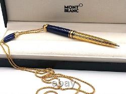 MONTBLANC Meisterstuck Solitaire Ramses II Mozart Ballpoint Pen W. Jewelry Chain