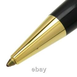 MONTBLANC Meisterstuck Twist Ballpoint Pen Black × Gold × Ink Black Unisex