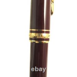 MONTBLANC Meisterstuck White Star 14K Fountain Pen Bordeaux Gold F Made in G
