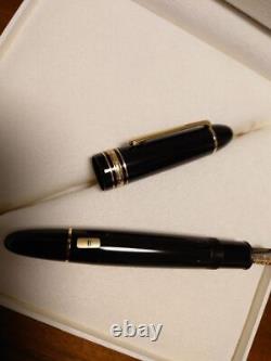 MONTBLANC fountain pen Meisterstuck gold coated 149 nib 18K