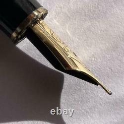 Meisterstuck Pen Fountain Montblanc Bordeaux 4810 Nib F Gold Black GERMANY USED