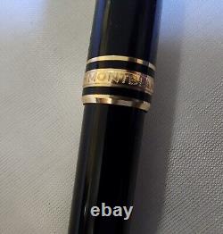 Mont Blanc Meisterstuck Ballpoint Black And Gold Coated Pen