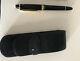 Mont blanc meisterstuck 14k classic fountain pen with leather case