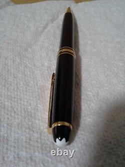 MontBlanc MeisterStuck Black withGold Trim BallPoint Pen. Working. VGC