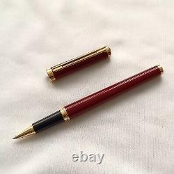Montblanc Burgundy Noblesse Oblige Rollerball Pen with Gold Trim