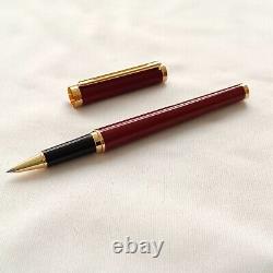 Montblanc Burgundy Noblesse Oblige Rollerball Pen with Gold Trim