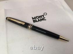 Montblanc Classique Meisterstuck Ballpoint Pen Black with Gold Trim 164 10883