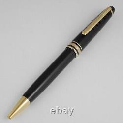 Montblanc Classique Meisterstuck Ballpoint Pen Black with Gold Trim 164 used japan
