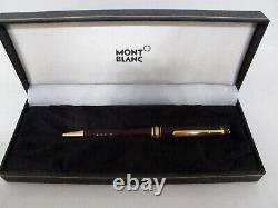 Montblanc Classique Meisterstuck Bordeaux Burgundy Ballpoint Pen 164R Engraved