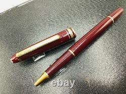 Montblanc Classique Meisterstuck Bordeaux Burgundy with Gold Rollerball Pen 163R