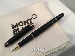 Montblanc Classique Meisterstuck Rollerball Black with Gold Trim 163 12890