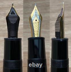 Montblanc Fountain Pen #149 Meisterstuck 18K Nib M Gold-coated Clip Black Body