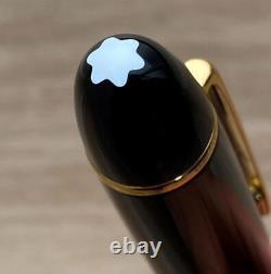 Montblanc Fountain Pen #149 Meisterstuck 18K Nib M Gold-coated Clip Black Body