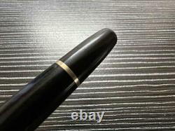 Montblanc Fountain Pen Meisterstuck 144 Black Nib Gold 14K Broad From Japan