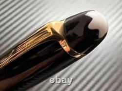 Montblanc Fountain Pen Meisterstuck 144 EF Extra Fine, Full Gold, Black #f40fed