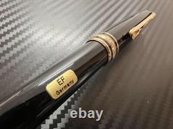 Montblanc Fountain Pen Meisterstuck 144 EF Extra Fine, Full Gold, Black #f40fed