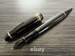 Montblanc Fountain Pen Meisterstuck 146 Black Nib Gold 14K Medium 1980s Japan