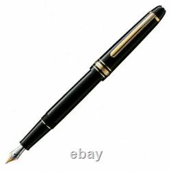 Montblanc Fountain Pen Meisterstuck Classique Gold Plated Black Resin (106514)
