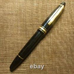 Montblanc Fountain Pen No. 146 Meisterstuck 14K Nib Black x Gold