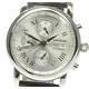 Montblanc GMT Chronograph 7067 Stainless Leather Automatic Men's Watchb0514