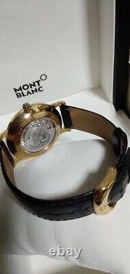 Montblanc Meisterstuck 107340 Automatic 18K Yellow Gold Black Dial Men's 39mm
