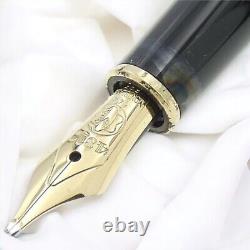 Montblanc Meisterstuck 144 Black & Gold 14K 585 Fountain Pen BB Nib