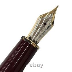 Montblanc Meisterstuck 144 Fountain Pen 14K 585 Wine Red Used