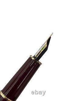 Montblanc Meisterstuck 144 Fountain Pen 14K 585 Wine Red Used