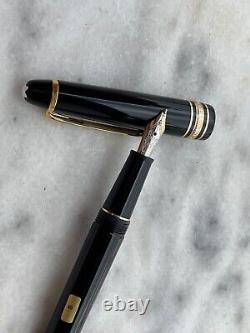 Montblanc Meisterstuck 144 Fountain Pen Gold Nib 14K 585 Made in Germany Size S
