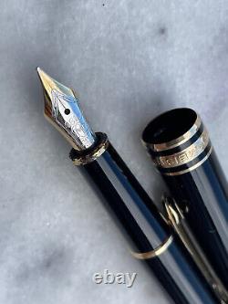 Montblanc Meisterstuck 144 Fountain Pen Gold Nib 14k 585 M Made In Germany