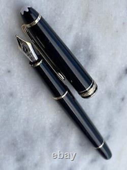 Montblanc Meisterstuck 144 Fountain Pen Gold Nib 14k 585 M Made In Germany