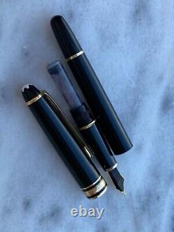 Montblanc Meisterstuck 144 Fountain Pen Gold Nib 18k 750 Made In Germany