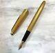 Montblanc Meisterstuck 1444 Solitaire Barley Fountain Pen Gold M Nib USED