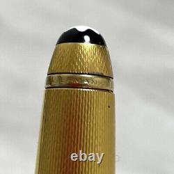 Montblanc Meisterstuck 1444 Solitaire Barley Fountain Pen Gold M Nib USED