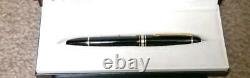 Montblanc Meisterstuck 146 Black Gold 14K Fountain Pen Fine Nib With Box Unused