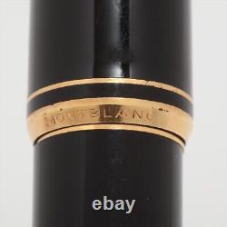 Montblanc Meisterstuck 146 Fountain Pen Gold Platedx Resin Black Nib 585