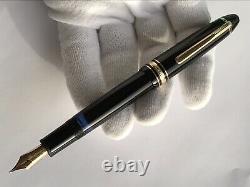 Montblanc Meisterstuck 146 Fountain Pen Nib 14k Gold Black&gold Plated Germany
