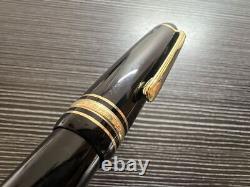 Montblanc Meisterstuck 146 Fountain Pen Ob Oblique Bold 14K All Gold