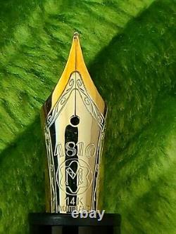 Montblanc Meisterstuck 146 Gold 14K Nib M Fountain Pen Nice Condition