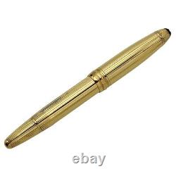 Montblanc Meisterstuck 146 SV925 Nib 18K Gold Fountain Pen Writing D2270